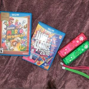 Mario kart and just dance 2016+ 2controllers